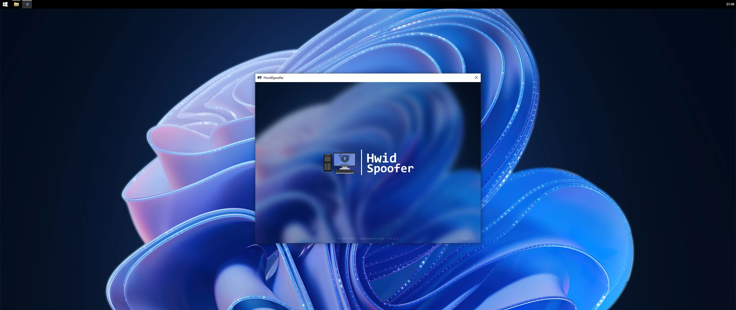 HwidSpoofer application on Windows desktop